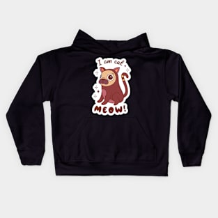 Cat Pug Kids Hoodie